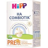 HiPP PRE HA Combiotik (4 x 600g), leche en polvo hidrolizada para lactantes desde el nacimiento, con cultivos naturales de ácido láctico, para sistemas inmunológicos sensibles
