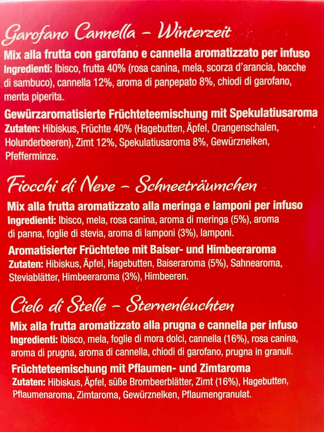 Pompadour 1913 Colección de invierno Surtido de tés de hierbas y frutas descafeinados - 1 x 30 bolsitas de té (82,5 gramos)