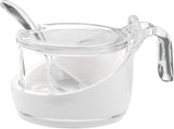 Guzzini - Glam/Vintage, Caja de queso, Tarros de mermelada, Coctelera con cuchara - Transparente, 13,8 x 10 x h8 cm - 24890000