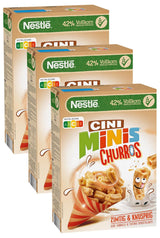 Cereal de desayuno Churros con 42% de contenido de cereales integrales, paquete de 3 (1x360 g)