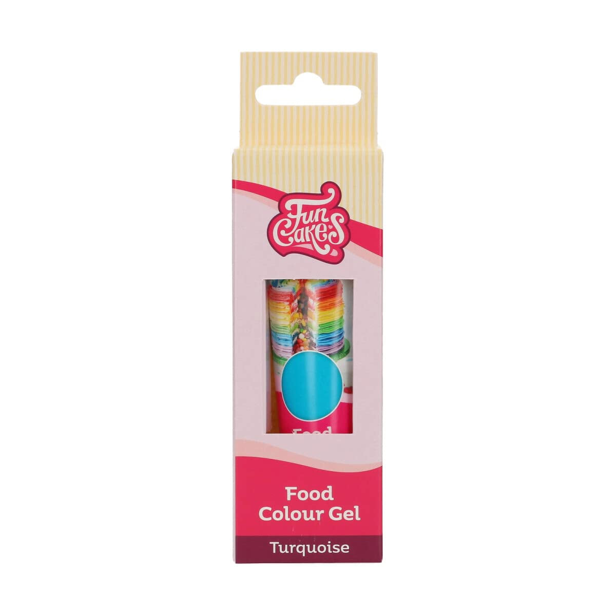 Colorante alimentario Funcakes Gel Turquesa: Colorante alimentario altamente concentrado para masas, natas, fondant y mazapanes. Fácil dosificación. Una sola gota para crear colores vibrantes. Halal. 30 gramos.