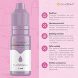 Colorante alimentario Goodbake Pastel Lila (11 ml) - Colorante alimentario de dosis alta - Para colorear pasteles, fondant, crema de mantequilla, macarrones, bebidas, limo y muchos otros artículos. 100% vegano