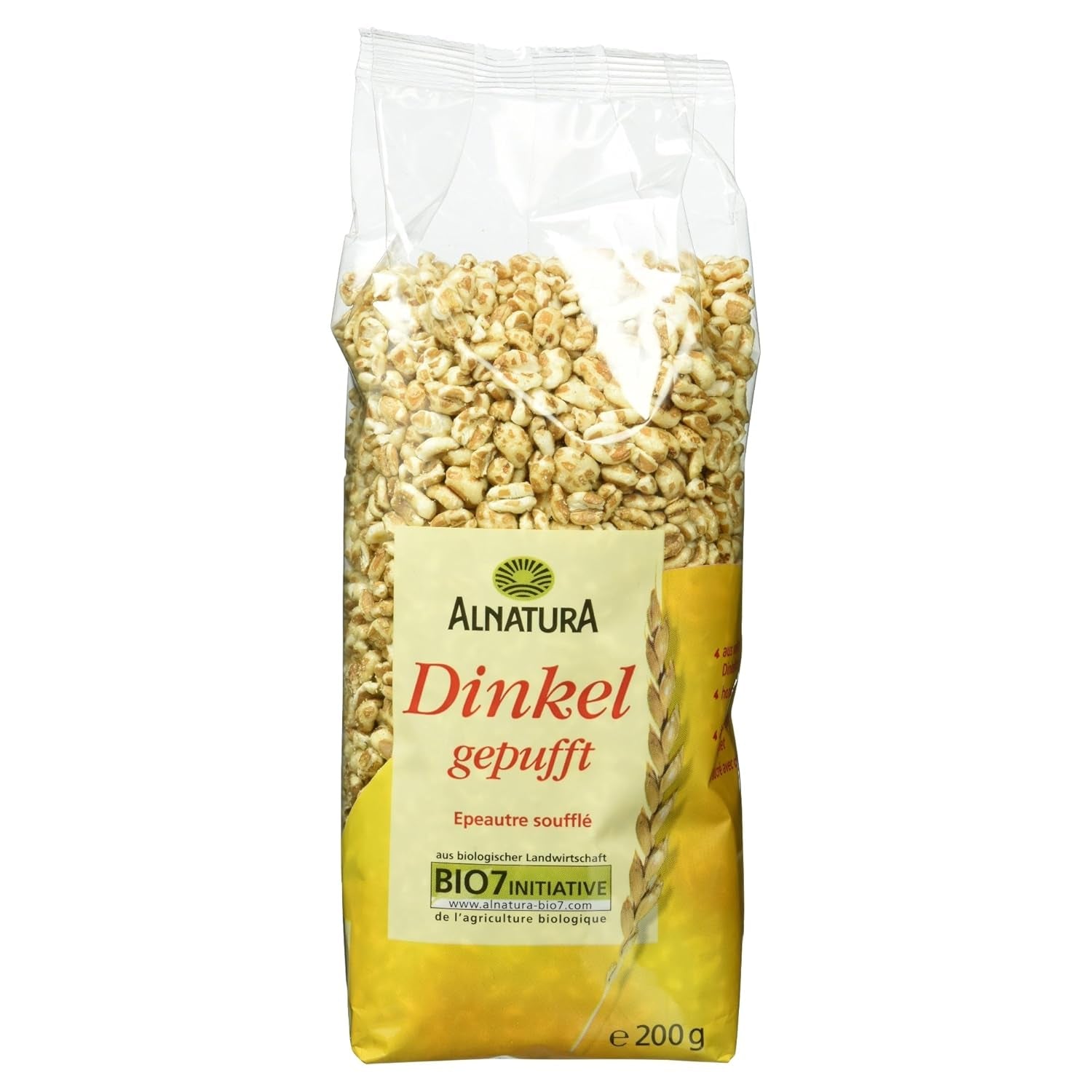Bio Dinkel Gepuft, 200G Cereales Naty Shop 200 G (1Er Pack)