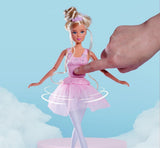 Simba 105733603 - Steffi Love Dancing Ballerina, Steffi como muñeca bailarina con amiga animal y falda giratoria, muñeca de juego 29 cm, a partir de 3 años