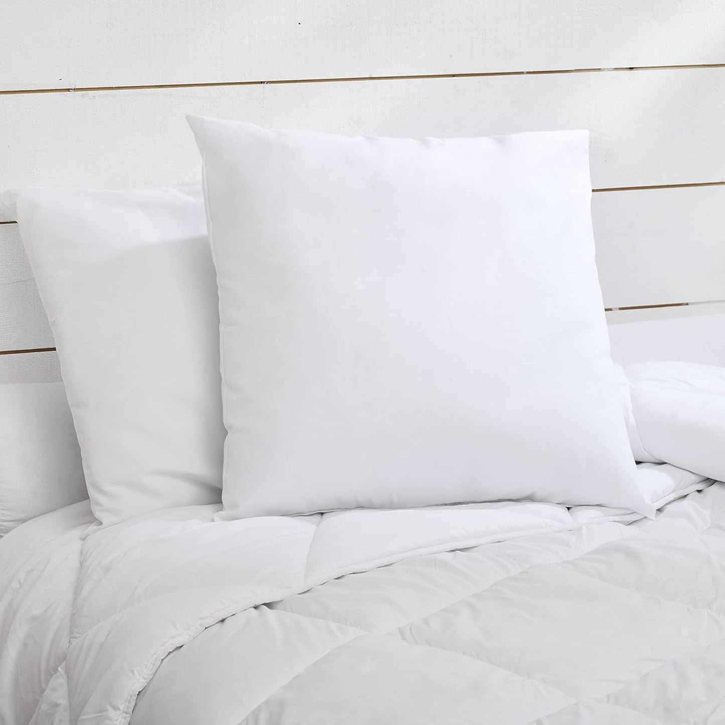 Bleu Câlin Juego de 2 almohadas rectangulares antiácaros, antibacterias, mullidas confort, T 60X60 Cm, 100% algodón, surtido higiene perfecta Naty Shop almohadas estándar