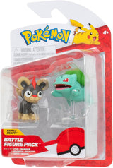 Pokémon PKW3583 - Pack de Figuras de Batalla - Leufeo & Bisasam, Figuras oficiales detalladas, 5 cm cada una Figuras de acción Naty Shop