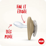 NUK Chupete Space Baby de 6 a 18 meses, aberturas extra grandes para pieles sensibles, silicona sin BPA, patrón de cebra, paquete de 2