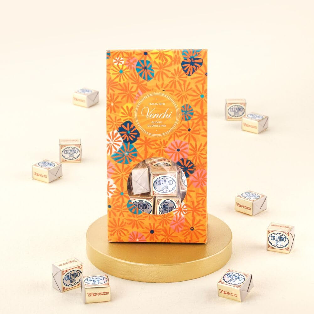 Venchi – Colección Murrine – Caja de regalo de chocolate Cremino 1878, 300 g – Con IGP Avellanas del Bosque del Piamonte – Gianduia – Idea de regalo – Sin gluten
