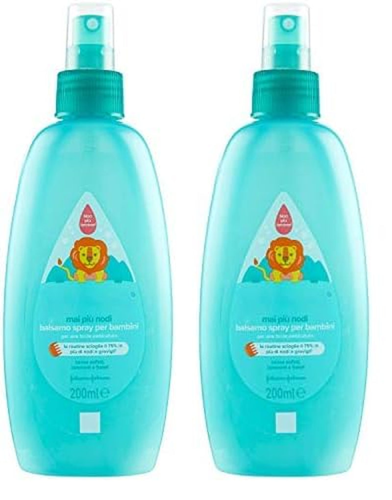 Spray Desenredante Infantil Sin Nudos Sin Lágrimas También Para Cabello Largo o Rizado 200ml Naty Shop Productos Desenredantes Para El Cabello 200Ml (Pack de 2)