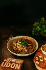 Fideos Udon Shirataki Konjac Bio 385g - Bajos en calorías, sin gluten, veganos - elaborados a base de raíz de konjac, ricos en fibra ALIMENTO DIETÉTICO