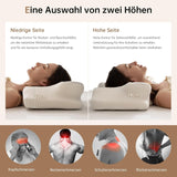 Homyrium Almohada Cervical Ergonómica Almohada Ortopédica Almohada de Espuma Viscoelástica Almohada Antirronquidos Almohada para Dormir de Lado Espalda Almohada Estómago Gris Almohadas Ortopédicas Cervicales Naty Shop
