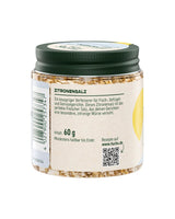 Fuchs Gewürze - Citronensalz | Toppingsalz con Pyramidenflocken y Zitrone | Crunchy Verfeinerung für Fisch und Gemüse | Sal de limón en calidad Premium | 60 g im wiederverschließbaren Gewürzglas