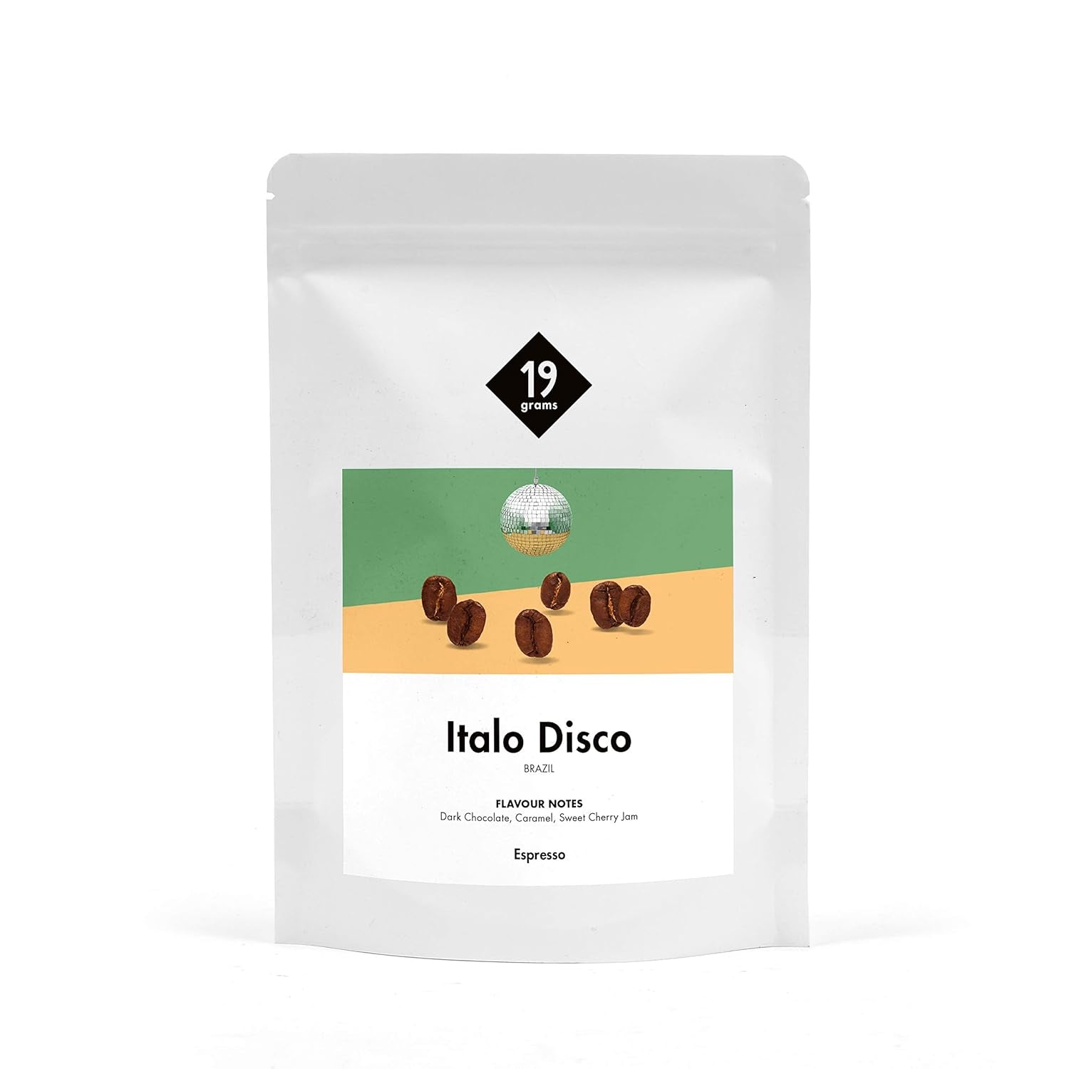Italo Disco Espresso | 250 g de ganso bohne | justo y sostenible | frisch geröstet | Café 100% Arábica | café de especialidad | 19 gramos de café