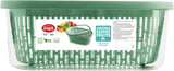 Sierra para conservar sabor a fruta, plástico, verde, 4 LT - rectangular Cajas para conservar alimentos Naty Shop