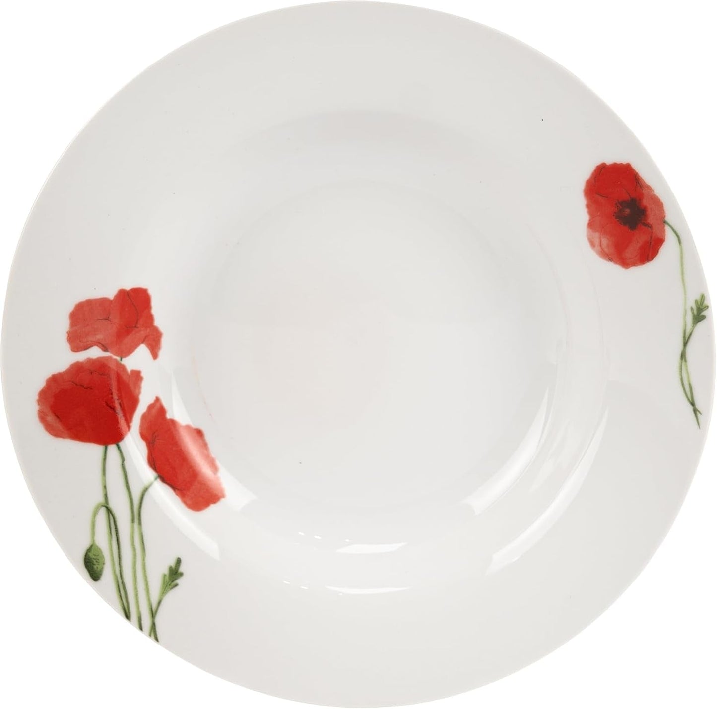 Juego de Vajilla para 6 - 18 Piezas - Juego de Vajilla de Porcelana - Juego de Vajilla Blanca - Juego de Cuencos y Platos - Vajilla Moderna - Platos - Servicio de Mesa - Juego de Vajilla para 6