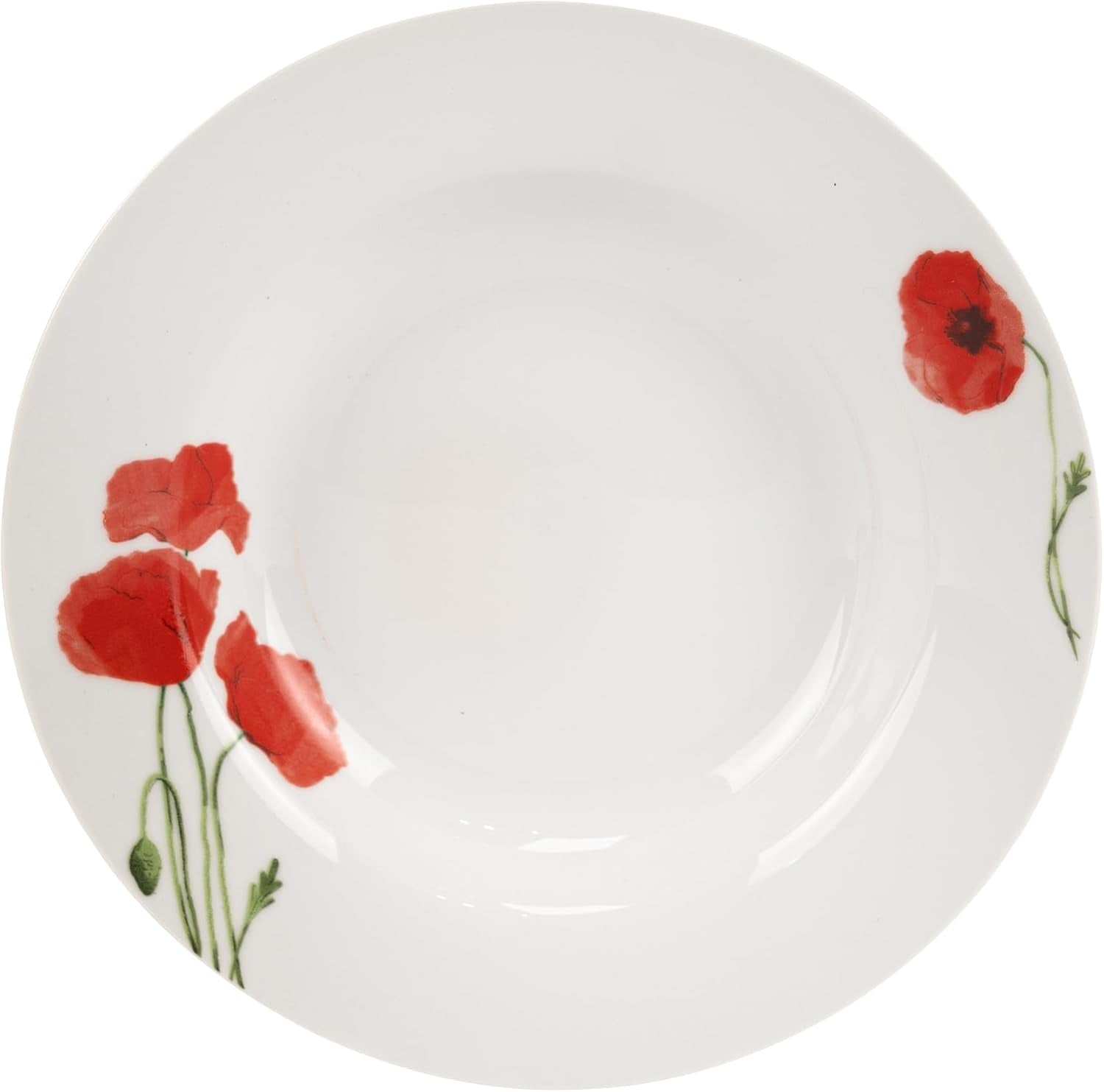 Juego de Vajilla para 6 - 18 Piezas - Juego de Vajilla de Porcelana - Juego de Vajilla Blanca - Juego de Cuencos y Platos - Vajilla Moderna - Platos - Servicio de Mesa - Juego de Vajilla para 6
