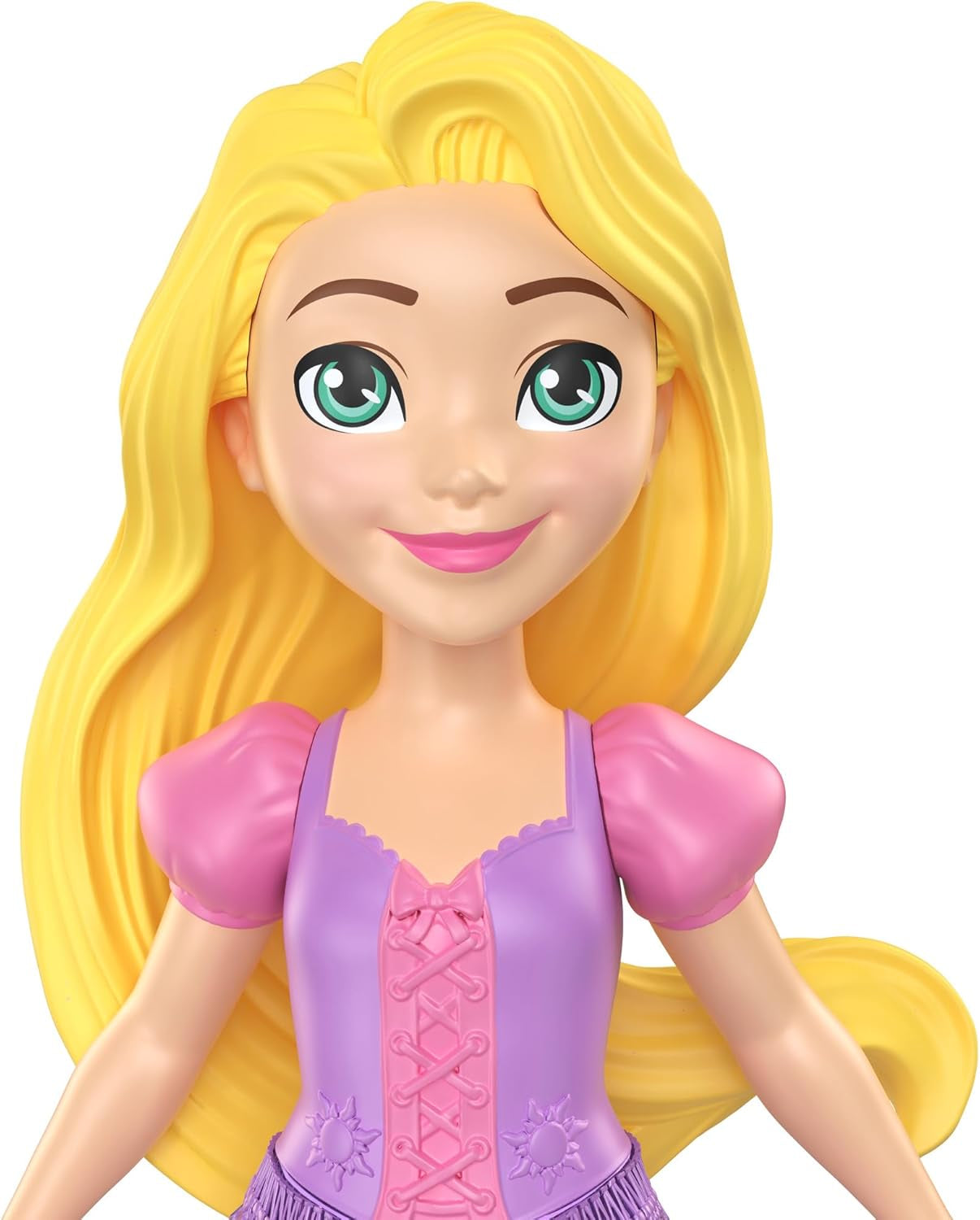 Princesas Disney – HLW 70 – Muñeca articulada, 9 cm – Rapunzel – Personaje