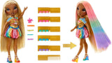 Muñeca Rainbow High Hair Chalk & Styling - Meline - Muñeca de 28 cm con tiza para el cabello lavable arco iris y oro, colorear, peinar, jugar, enjuagar y repetir, para niños de 4 a 12 años