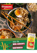 Fideos DIAMOND con huevo, fideos instantáneos para wok de harina de trigo y guarniciones - 1 x 500 g