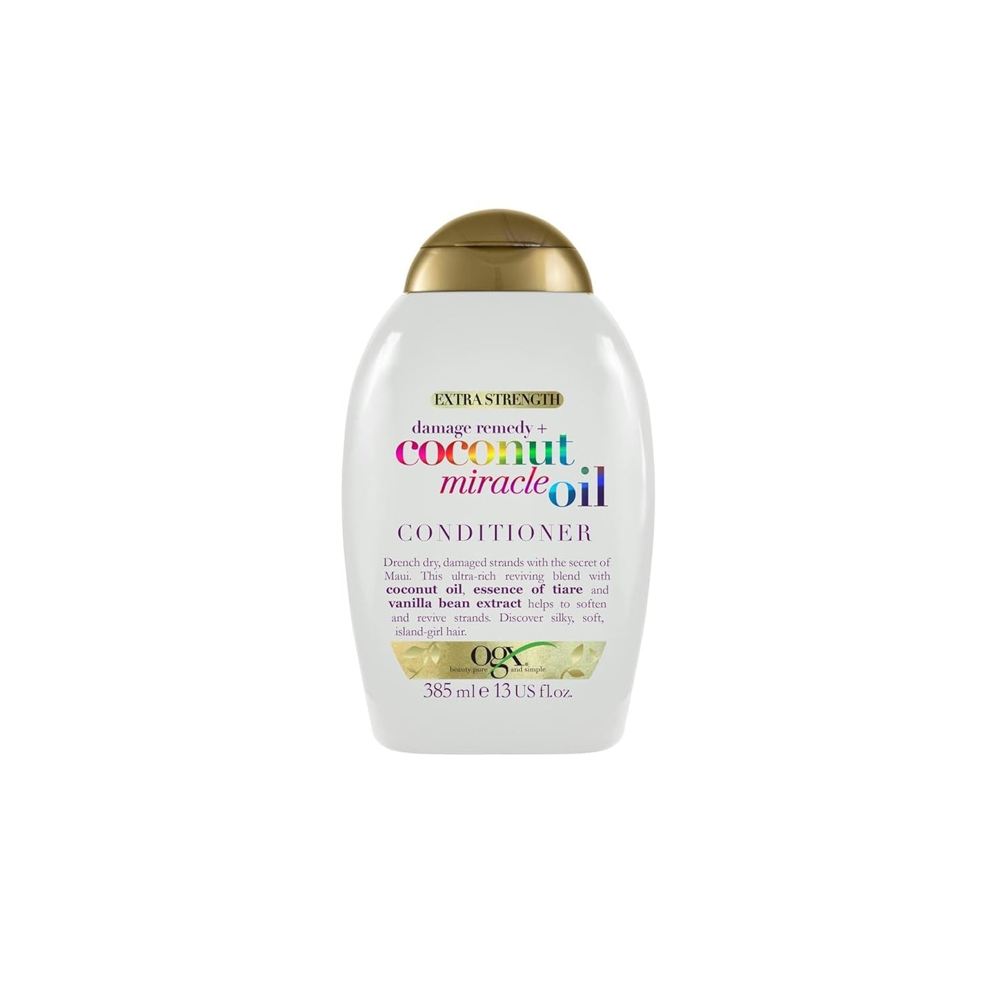 OGX Coconut Miracle Oil Conditioner, Acondicionador hidratante para el cuidado del cabello con aceite de coco, 385 ml Hair care OGX Conditioner