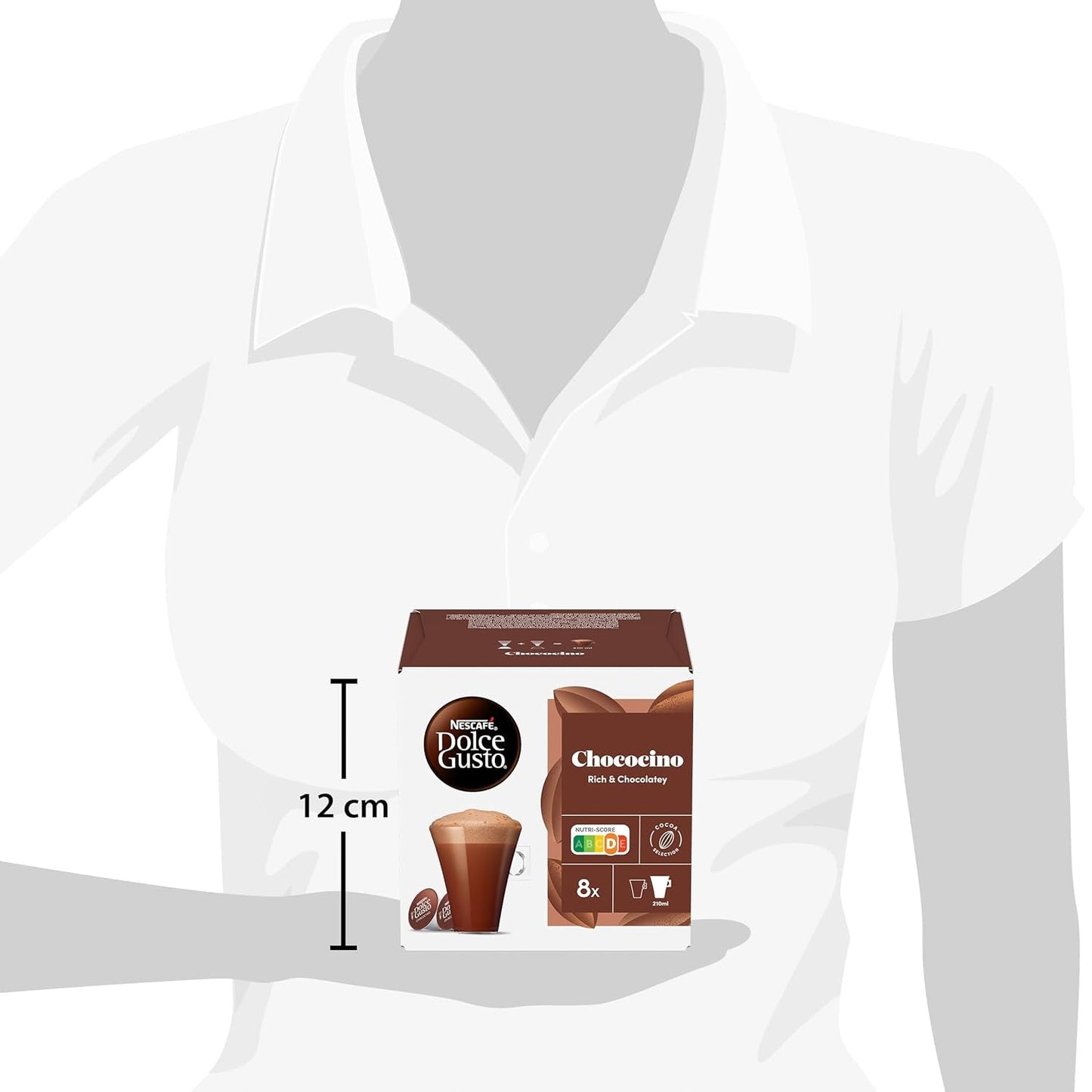 NESCAFÉ DOLCE GUSTO Chococino Kakaokapseln Paquete de 3 (3 x 16 Kapseln)