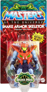 MASTERS of the UNIVERSE Snake Armor Skeletor - 16 articulaciones móviles, embalaje retro, mini cómic, para niños mayores de 6 años y coleccionistas adultos, figuras de acción HKM68 Naty Shop