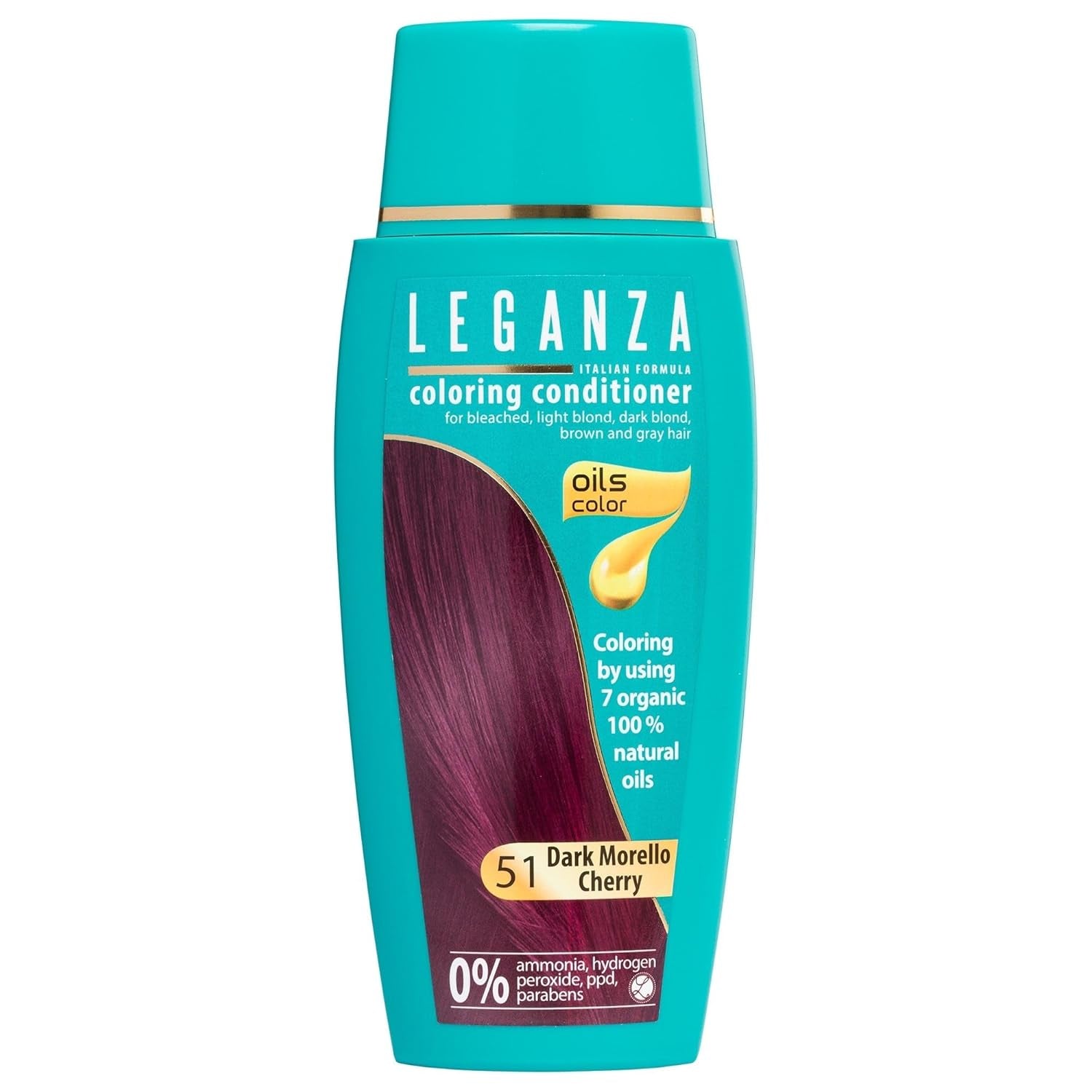 Leganza Bálsamo Natural Tinte Capilar Color 71 Café Latte | Tinte para el cabello sin amoniaco | Enriquecido con 7 aceites naturales | 150 ml Naty Shop Tinte Capilar 51 Cerezas Oscuras