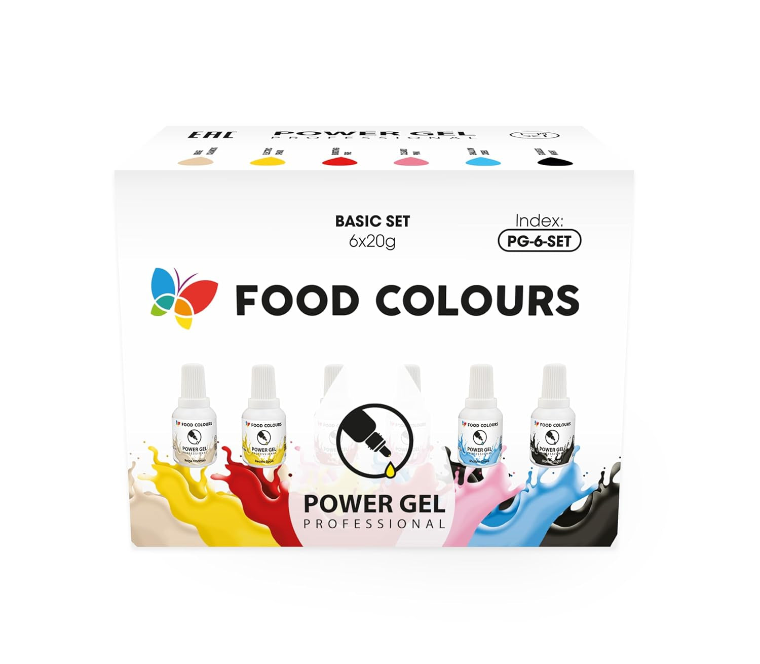 Colorante alimentario en gel, beige, color champán, 20 g. Colorante alimentario para una amplia gama de aplicaciones para decoración de tartas, tartas, natas, bizcochos, glaseado real, macarons.