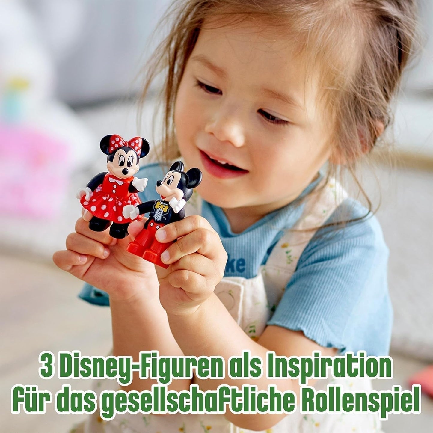 LEGO 10941 DUPLO Disney Tren de cumpleaños de Mickey y Minnie, tren de juguete con tarta y globos, regalo para niños a partir de 2 años Juegos de construcción Besuche den LEGO-Store