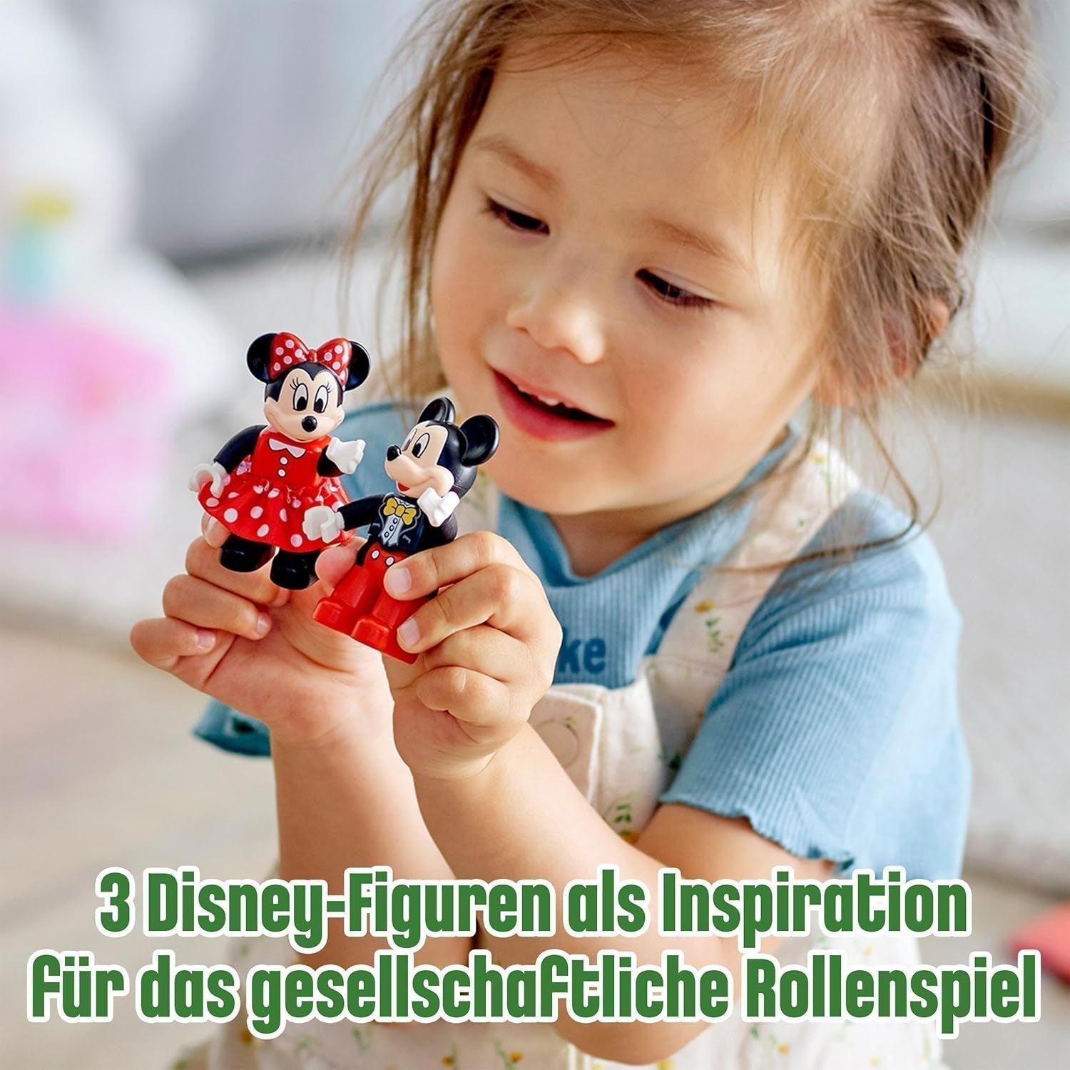 LEGO 10941 DUPLO Disney Tren de cumpleaños de Mickey y Minnie, tren de juguete con tarta y globos, regalo para niños a partir de 2 años Juegos de construcción Besuche den LEGO-Store