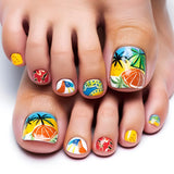 Juego de Uñas Postizas Adhesivas - Uñas Postizas Francesas - 24 Piezas Diseño Cuadrado Corto Blanco Rosa Degradado Uñas Artificiales Manicura Bailarina (Degradado Rosa Corto)