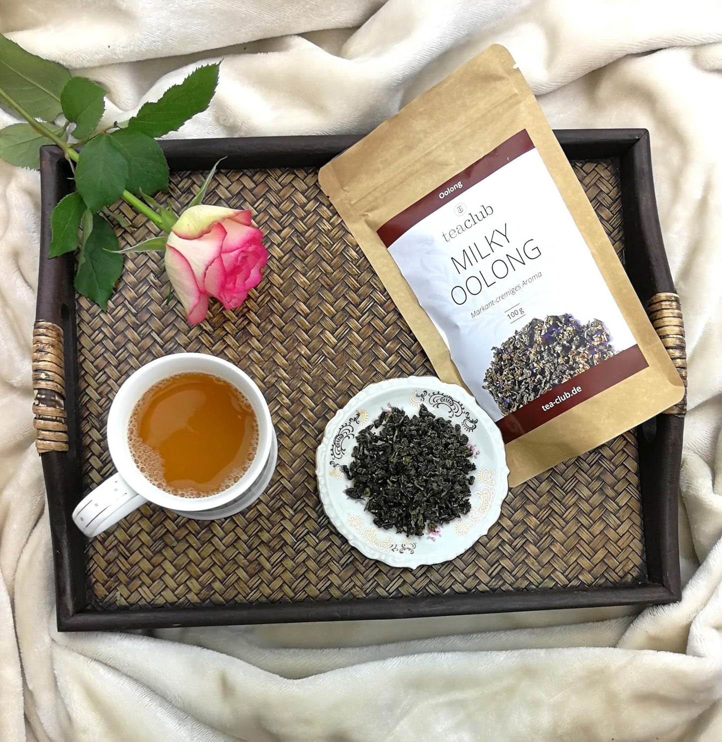 MILKY OOLONG 100G, té Oolong premium con carácter de té verde, té verde suelto semifermentado, Teaclub Green Tea Loose Leaves