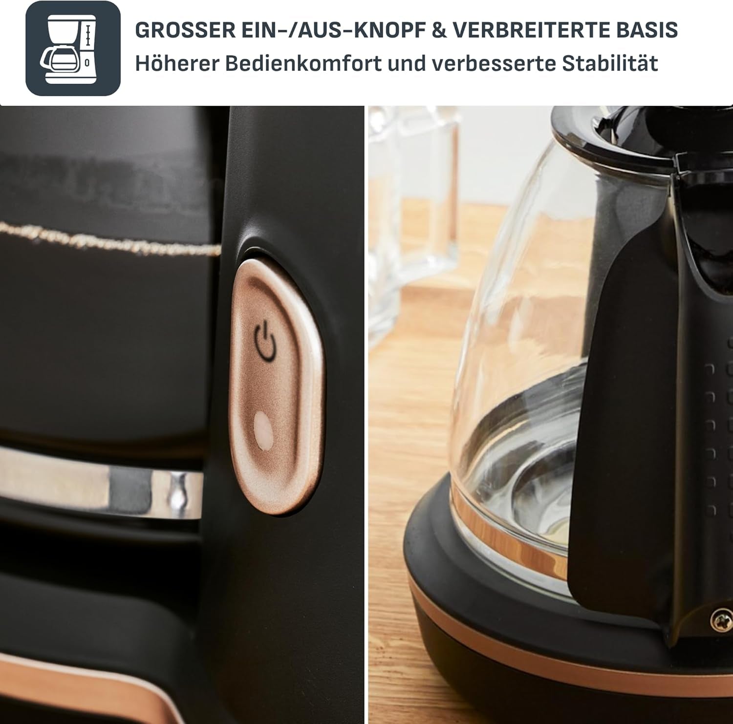Tefal Cafetera espresso con filtro Includeo, Cafetera espresso extremadamente fácil de usar, Apta para diestros y zurdos, Apertura automática de la tapa, 1,25 L, 10 a 15 tazas, CM533811