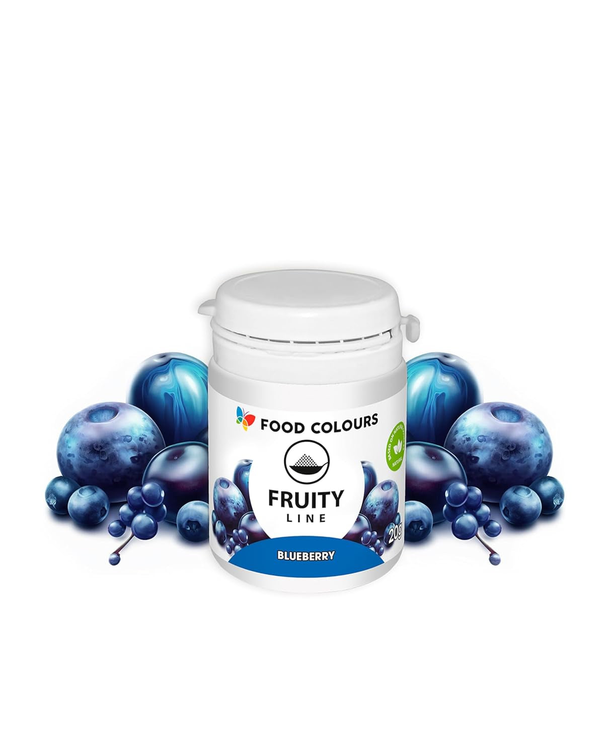 Colorante alimentario en polvo colorante natural Fruity Line ARÁNDANO 20G colorante natural en polvo para cremas glaseadas masa de bizcocho en polvo colorante alimentario para bebidas gelatinas