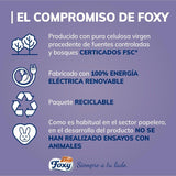 Hora feliz | Toallitas de doble capa | 16 paquetes À 50 piezas À 33 X 33 Cm | Certificado FSC | Electricidad 100% renovable | Envases reciclables fabricados con plástico reciclado.