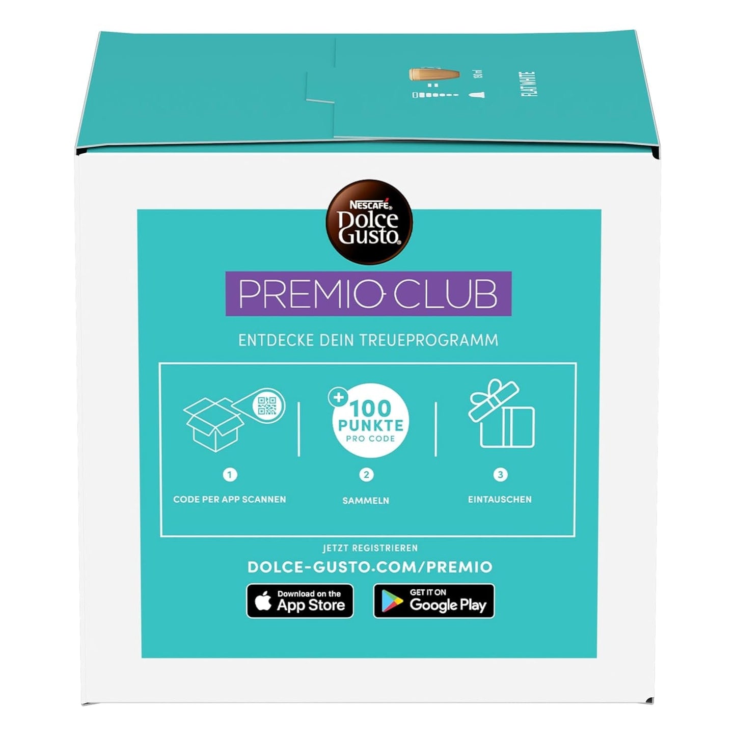 NESCAFÉ DOLCE GUSTO Flat White Kaffeekapseln Paquete de 3 (3 x 16 Kapseln)
