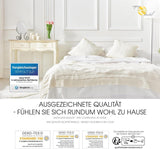 Aqua-Textil Edredón 4 Estaciones 135X200Cm Mantas anudadas Invierno 800G Verano 600G Climatización Oeko-Tex Edredones y edredones Naty Shop