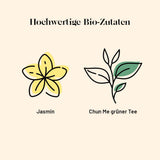 Té Kusmi - Paquete de 2 - Té verde jazmín - Mezcla de té verde jazmín orgánico - Té verde 100% orgánico - Se puede consumir frío o caliente - 2X20 bolsitas de té