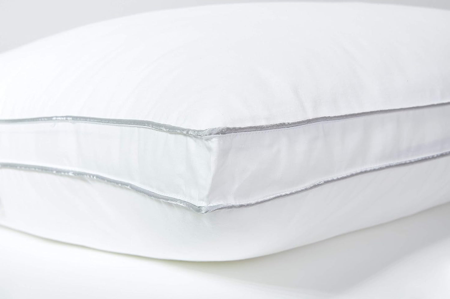 Almohada, Algodón, Percal, 50 X 70 Cm, Fino Acabado, Confort, Percal, 100% Algodón, Alta Calidad, Suave, Hecho en Francia, Blanco 73130220 Naty Shop Almohadas Estándar