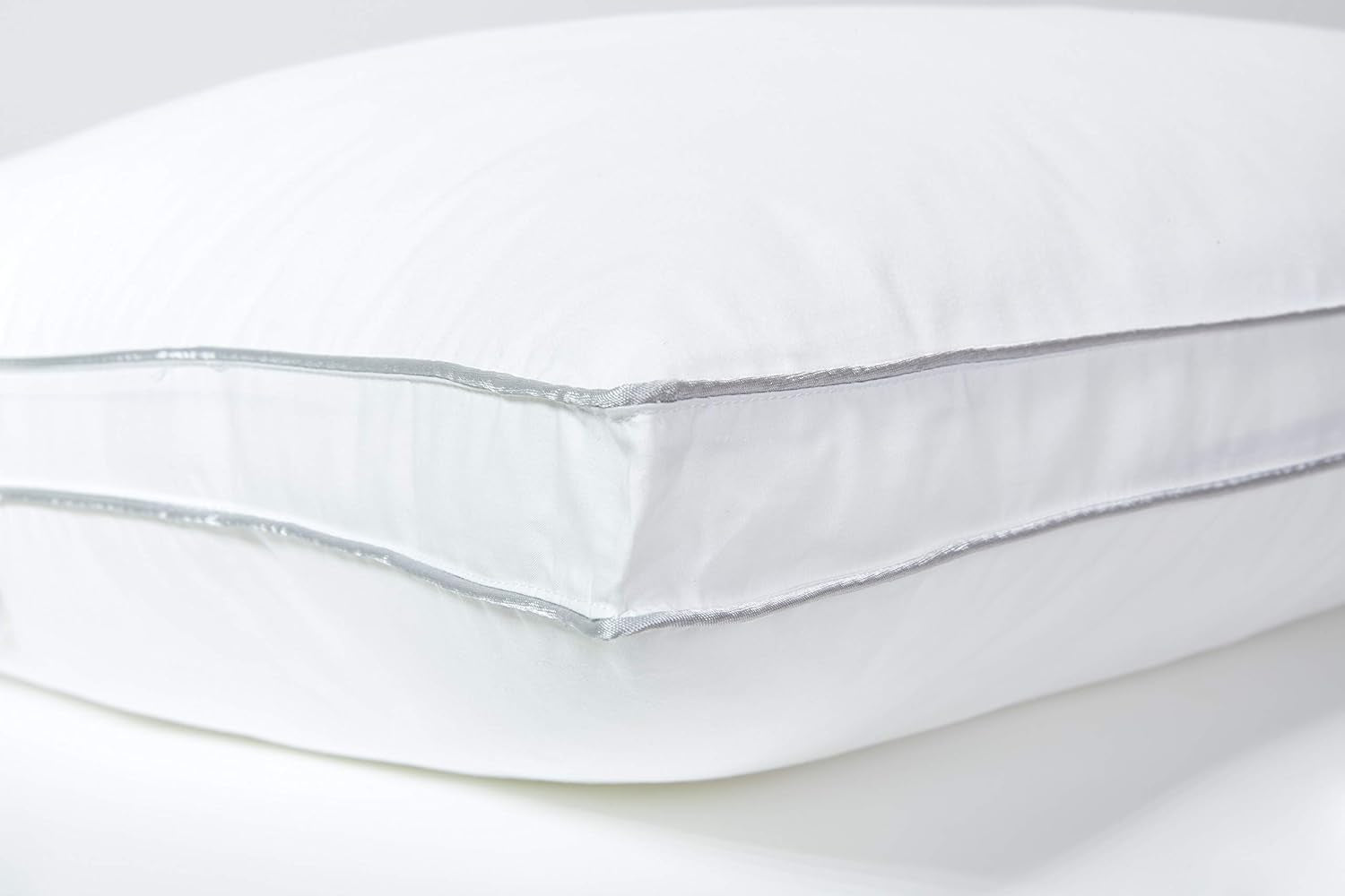 Almohada, Algodón, Percal, 50 X 70 Cm, Fino Acabado, Confort, Percal, 100% Algodón, Alta Calidad, Suave, Hecho en Francia, Blanco 73130220 Naty Shop Almohadas Estándar