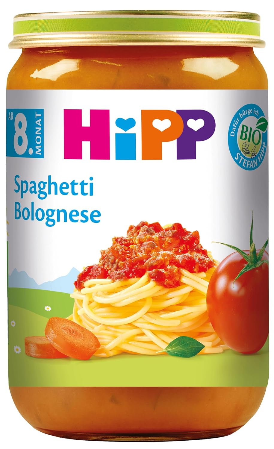 HiPP Espaguetis a la boloñesa, paquete de 6 (6 x 220 g)