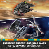 LEGO Star Wars Halcón Milenario Oscuro, Set de Nave Estelar, Juguete de Construcción para Niños, Regalo de Cumpleaños para Niños, Niñas y Fanáticos, Juguete de Aventura 75389 Juegos de Construcción Besuche den LEGO-Store
