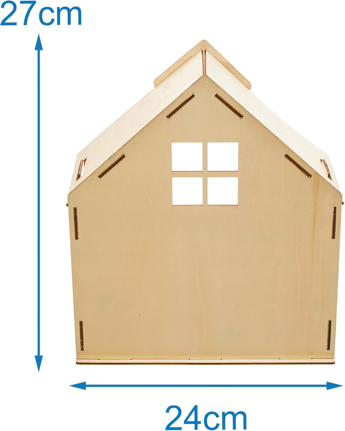 Baker Ross FN199 Construye tu propia casa de muñecas de madera - Kit de construcción de casa de muñecas de 1 pieza para niños Kit de manualidades