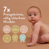 Pañales para bebé, talla 3M (4-8 kg) - 1 bolsa de 28 - Sin sustancias nocivas, ecológicos, muy absorbentes, aptos para uso nocturno, ultrafinos y suaves - Fabricado en Dinamarca