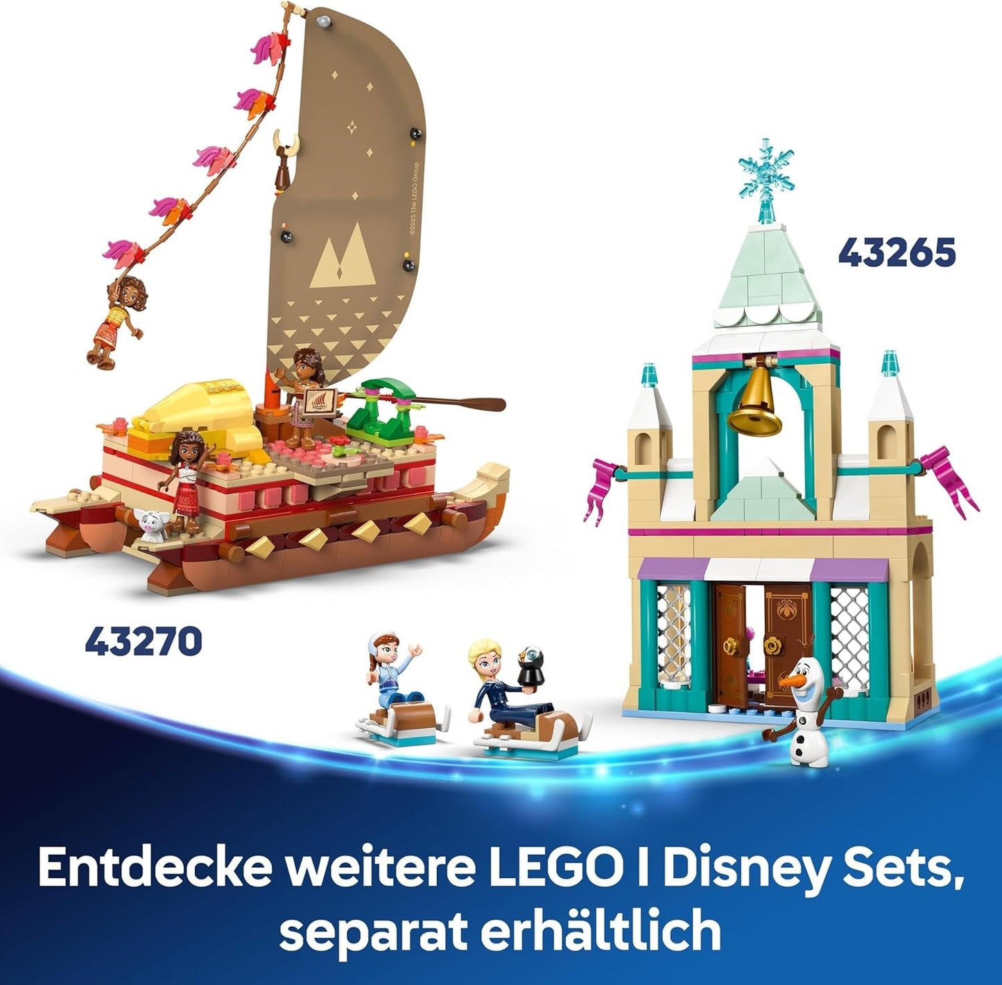 LEGO Ç€ Castillo de Disney Princess Cenicienta y carruaje tirado por caballos, set para niñas a partir de 6 años, fantástico juguete con minimuñecas de la princesa Cenicienta y el príncipe azul, idea de regalo para fans de Disney 43275 Juegos de construcción Beuche den LEGO-Store