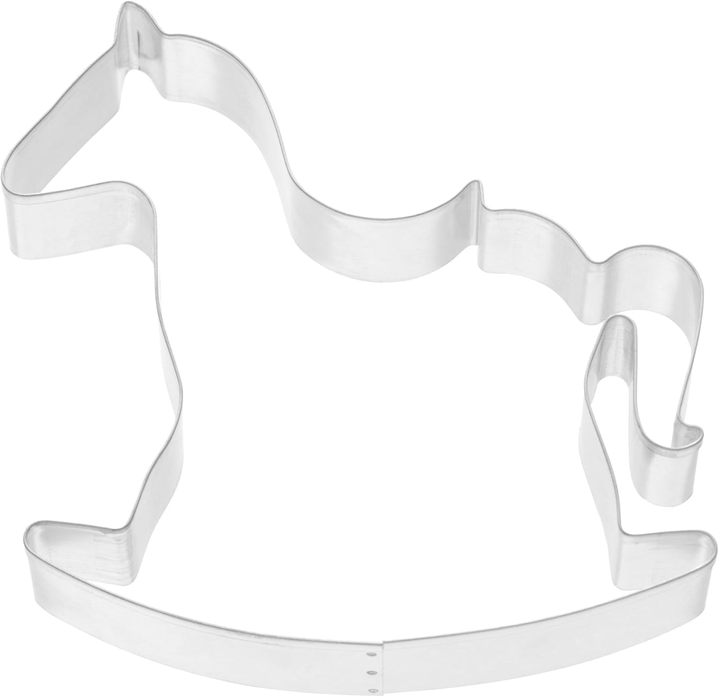Kaiser Original Rocking Horse Cookie Cutter 13cm Cortador de Galletas de Navidad Cortador de Galletas de Acero Inoxidable Cortador de Galletas de Jengibre