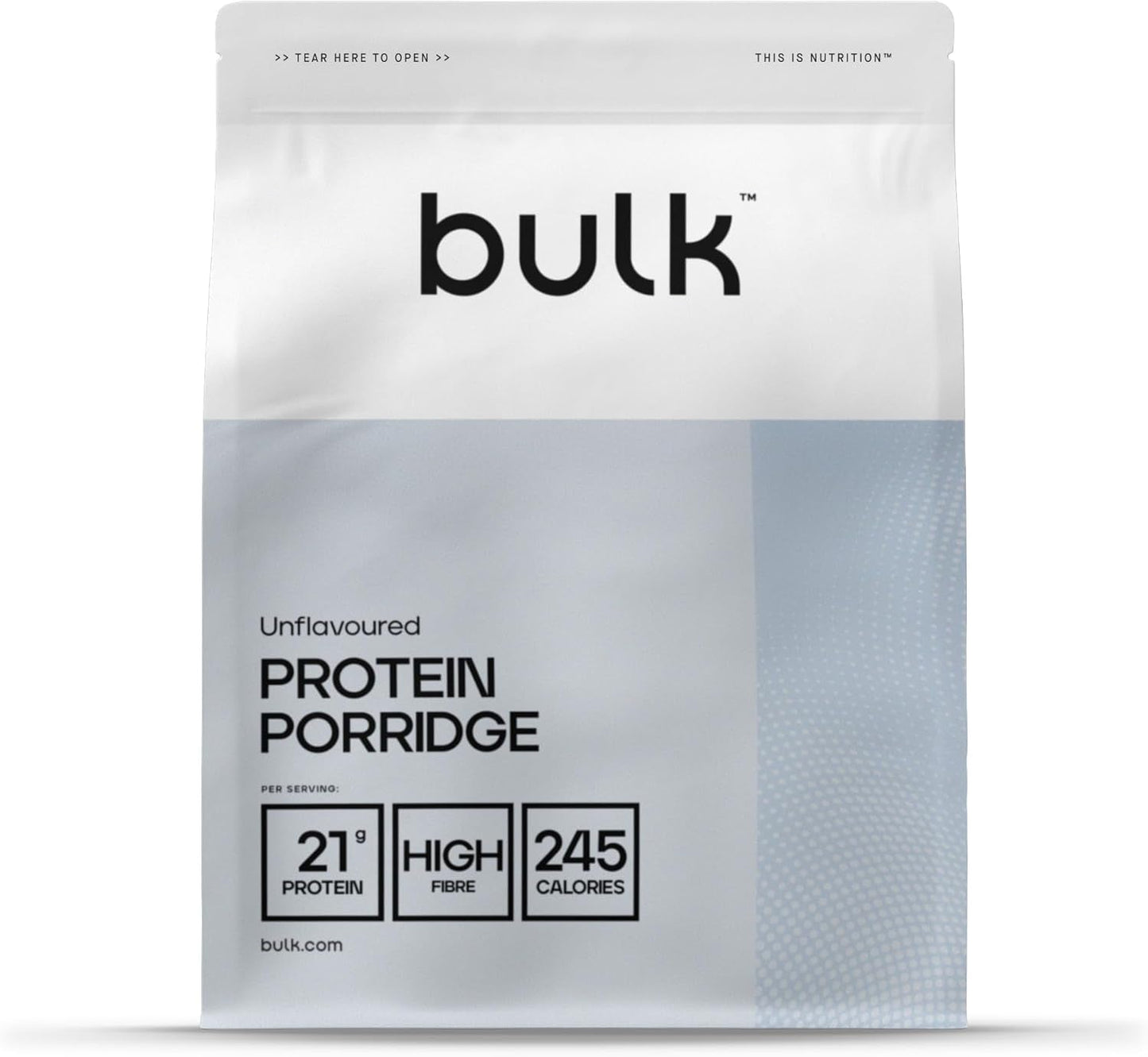 Avena proteica completa, a granel, avena rica en proteínas, suero, rica en fibra, gachas proteicas, sin sabor, 1 kg