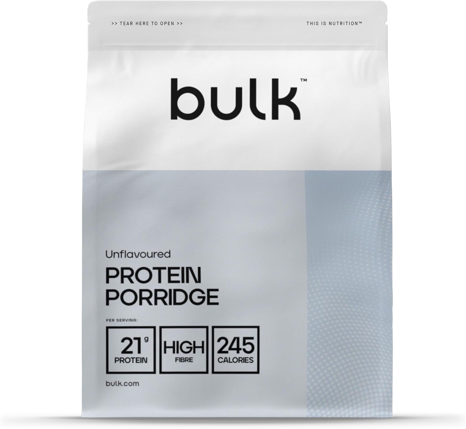 Avena proteica completa, a granel, avena rica en proteínas, suero, rica en fibra, gachas proteicas, sin sabor, 1 kg