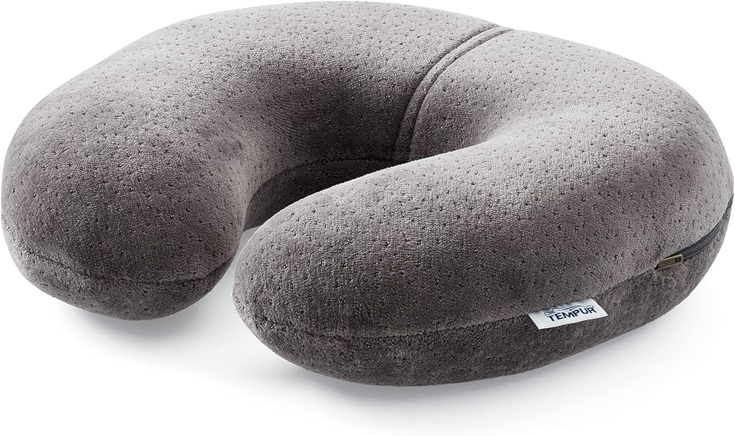 TEMPUR Transit Almohada de Viaje Cómoda Almohada Viscoelástica para el Cuello Ideal para Viajar en Autobús, Tren, Coche o Avión 30 x 28 x 8 cm