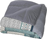 Bleu Câlin Edredón Hermance estampado 1 persona, poliéster, azul/gris, 140 x 200 cm Edredones y edredones Naty Shop Azul/gris/rojo 220X240 cm